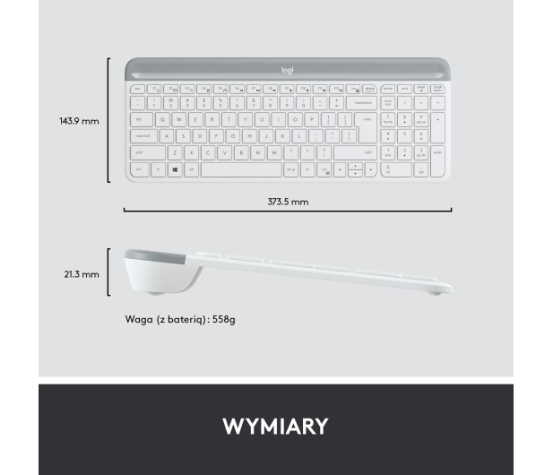 LOGITECH MK470 Wireless Offwhite - 625245 - zdjęcie 13